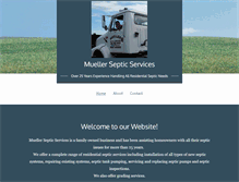 Tablet Screenshot of muellersepticservices.com